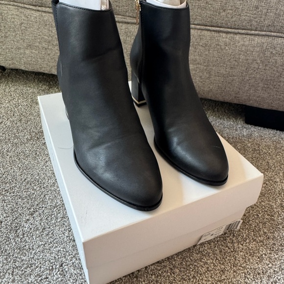 Calvin Klein Black Ankle Boots - Picture 1 of 5